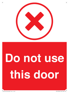 Do not use this door